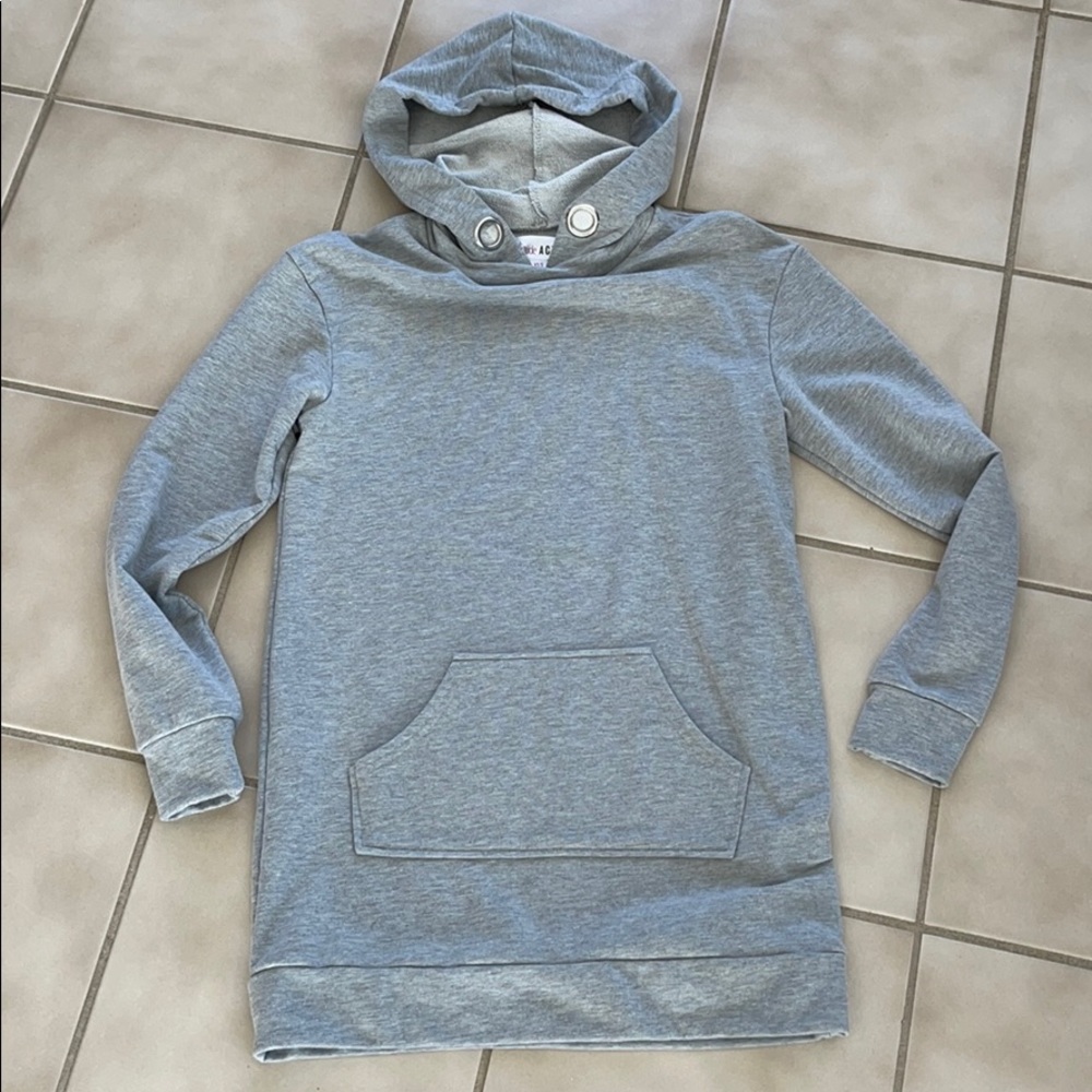 Grey sweatshirt tunic